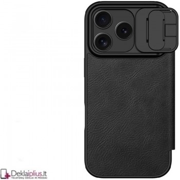 Nillkin Qin Pro odinis atverčiamas dėklas - juodas (Apple Iphone 17 Pro/Iphone 18 Pro) Nillkin Qin Pro odinis atverčiamas dėklas - juodas (Apple Iphone 17 Pro/Iphone 18 Pro)